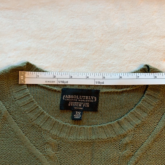 Absolutely knit forest green sweater women’s XS - Picture 6 of 11